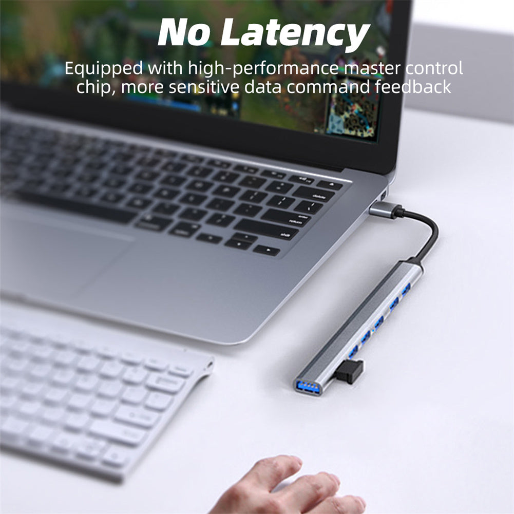 7-in-1 Usb C Hub 3.0 Type C 7-port Multi Splitter Otg Usb Power Adapter for Macbook Pro 13 15 Air Mi Pro Pc type-C interface
