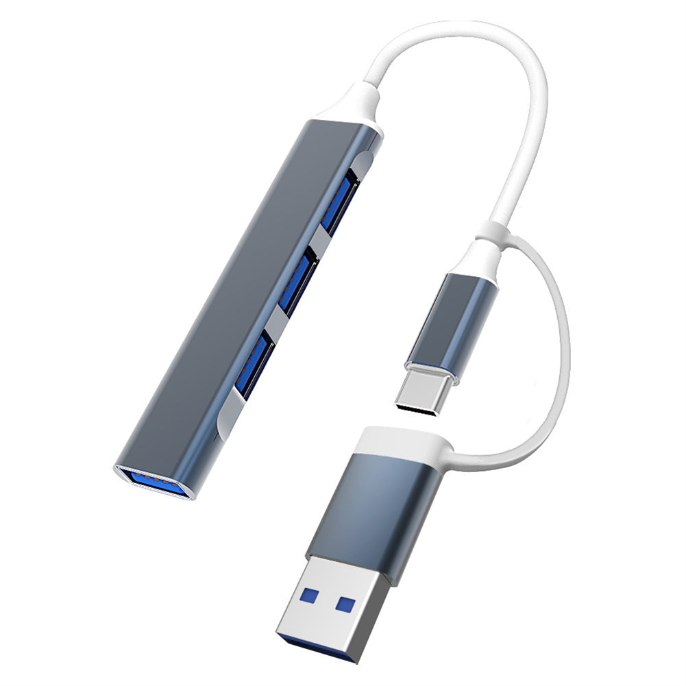 Usb C Hub 3.0 Type C 4 Ports Multi Usb Splitter Adapter Otg for Huawei Xiaomi Macbook Pro 13 15 Air Pro Grey
