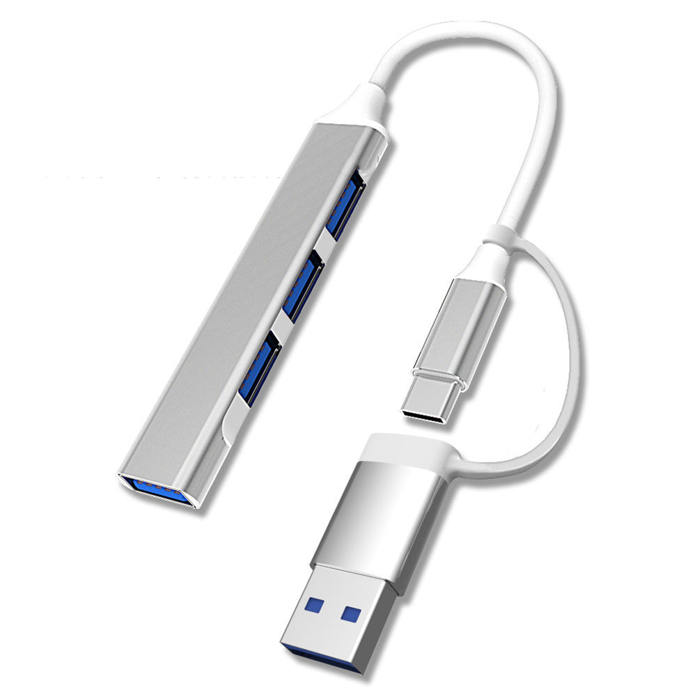 Usb C Hub 3.0 Type C 4 Ports Multi Usb Splitter Adapter Otg for Huawei Xiaomi Macbook Pro 13 15 Air Pro Grey
