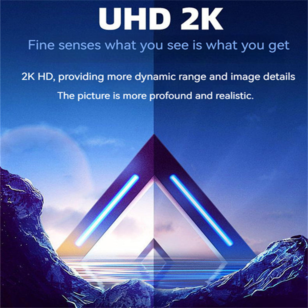 1 to 2 Hdmi Adapter with Indicator Light 2k Hd Video Audio Splitter Hdmi Port for Hdtv Monitor