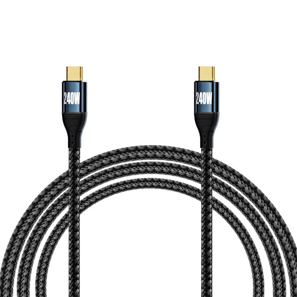 PD240W Fast Charging Cable Type-c with Chip C Male To C Male Data Cable for Charging Data Transmission 1.5m