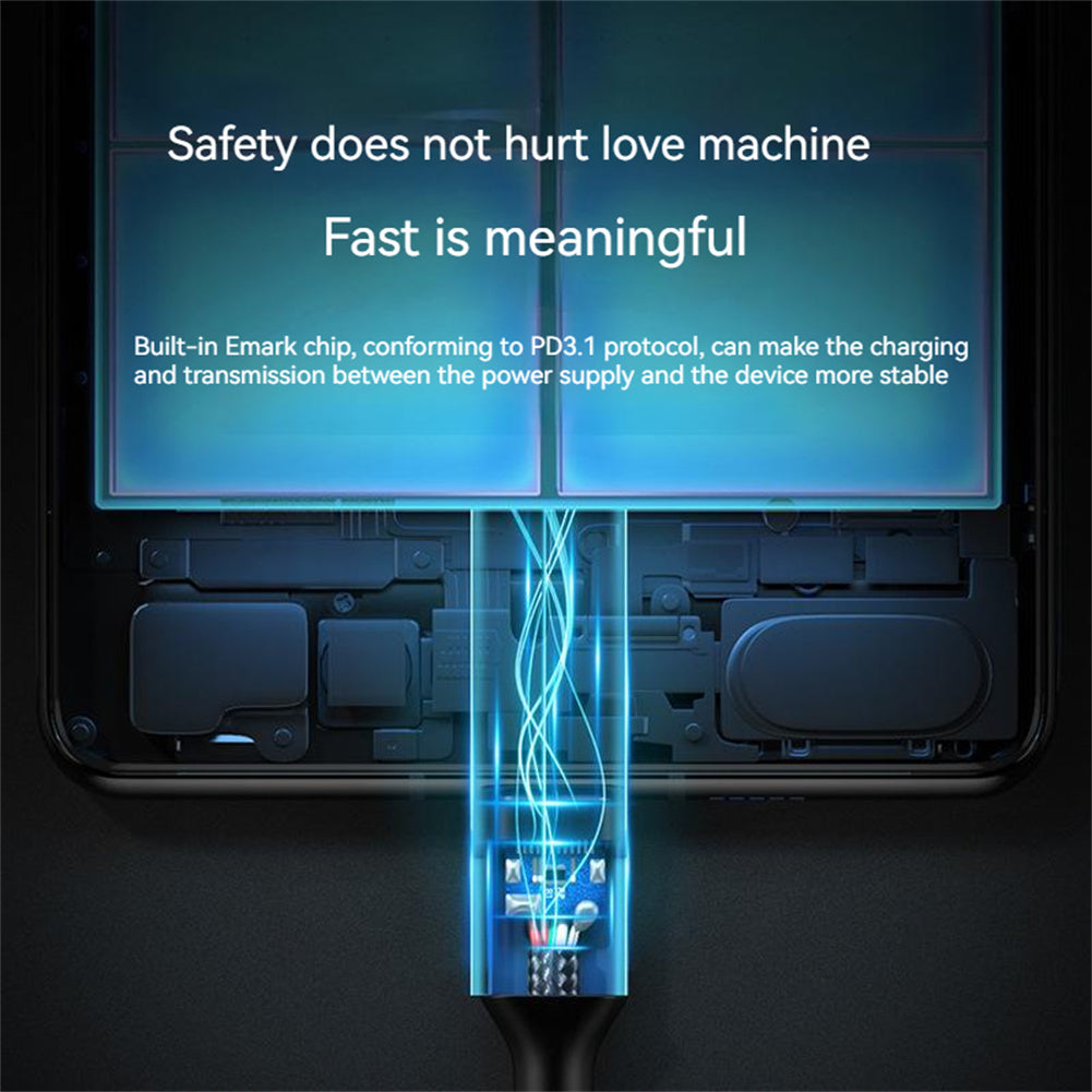 PD240W Fast Charging Cable Type-c with Chip C Male To C Male Data Cable for Charging Data Transmission 0.5m