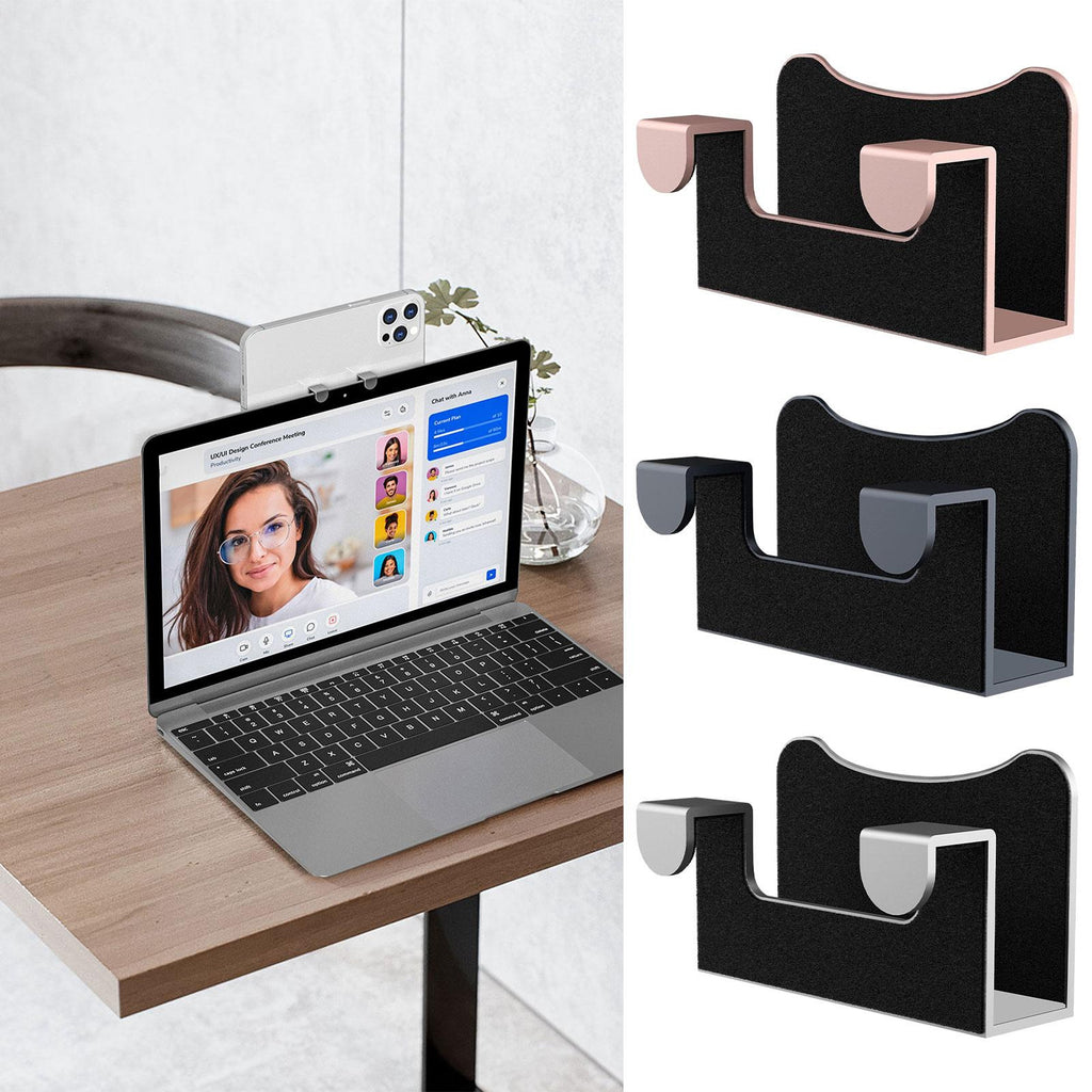 Continuity Camera Mount Compatible For Mac Book Air Laptop Phone Holder Webcam Stand Compatible For Iphone silver