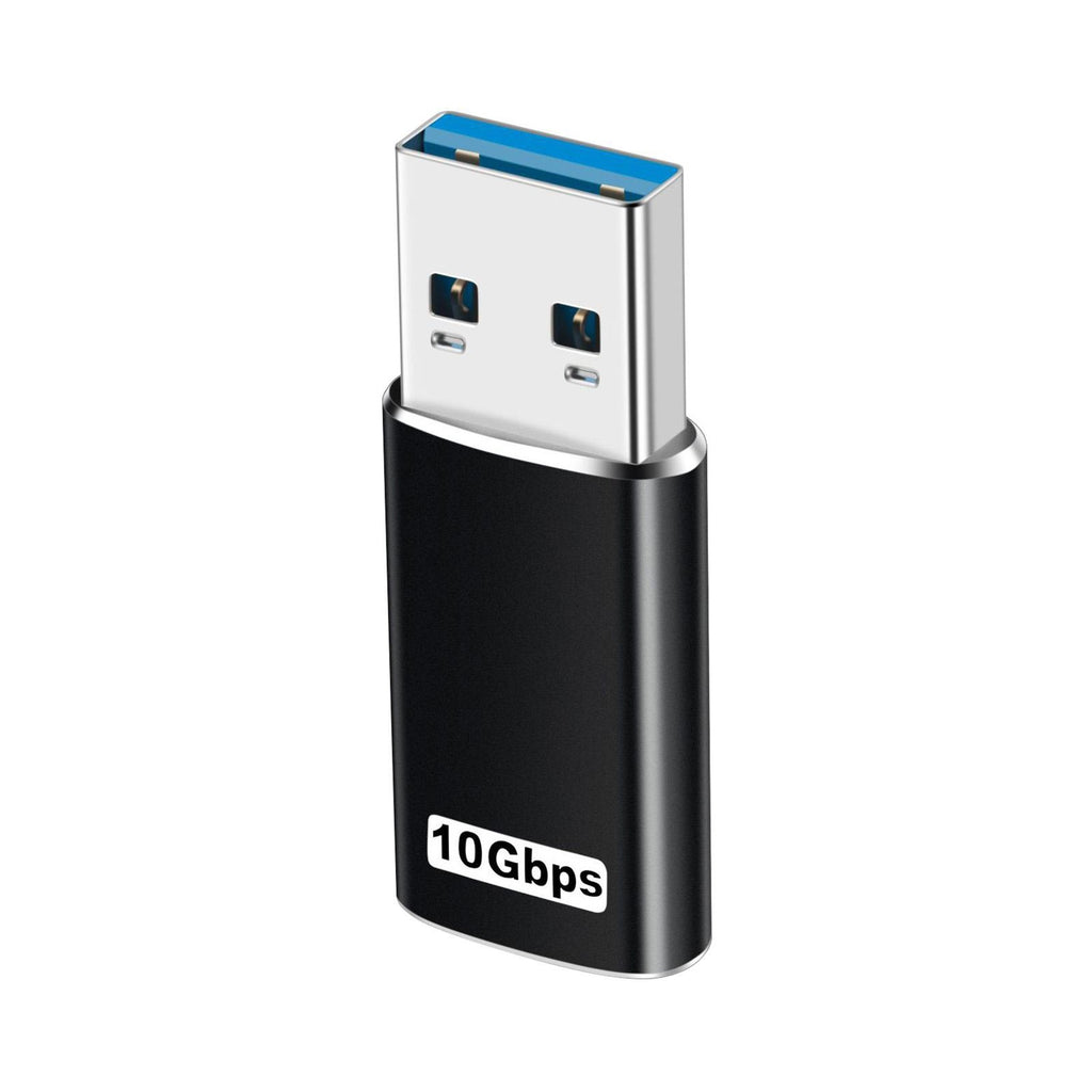 Usb3.1 Type C Adapter Aluminum Alloy Usb To Type-c Converter Fast Charging High-speed Transfer Otg Adapter black