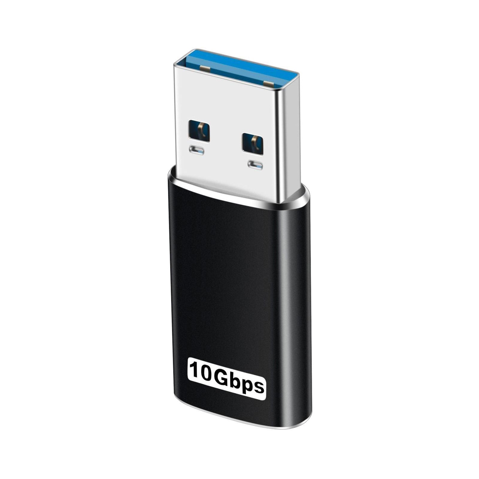 Usb3.1 Type C Adapter Aluminum Alloy Usb To Type-c Converter Fast Charging High-speed Transfer Otg Adapter black
