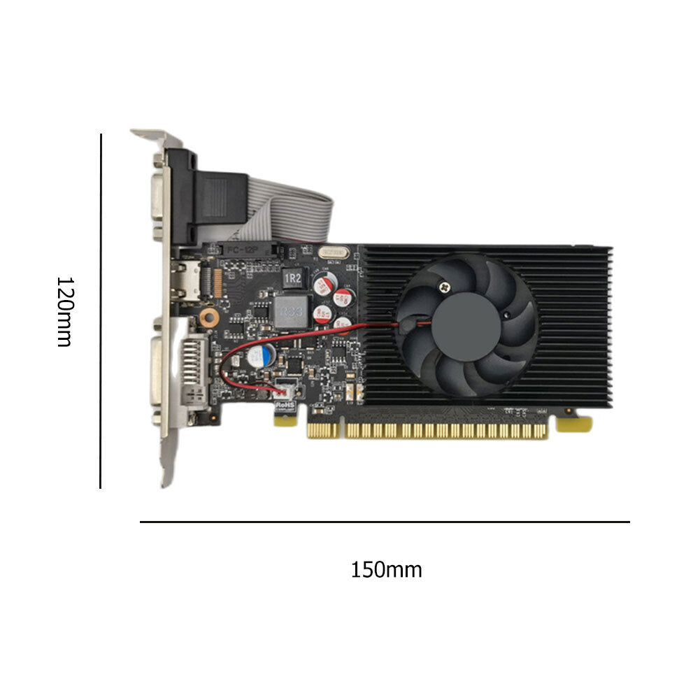 Gt730 2gb Ddr3 Desktop Pc Graphics Card Pci-express2.0 16x Computer Hd-mi-compatible Vga Dvi Graphics Card