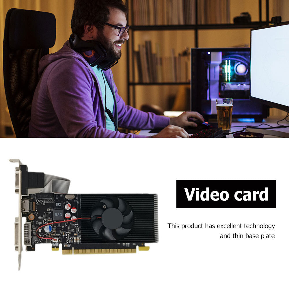 Gt730 2gb Ddr3 Desktop Pc Graphics Card Pci-express2.0 16x Computer Hd-mi-compatible Vga Dvi Graphics Card