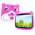 7-inch Kids Tablet Quad Core 16GB Android 5.1 Dual Camera 1280 x 800 HD Screen Wireless Wifi US Plug Pink