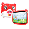 7-inch Kids Tablet Quad Core 16GB Android 5.1 Dual Camera 1280 x 800 HD Screen Wireless Wifi US Plug Red
