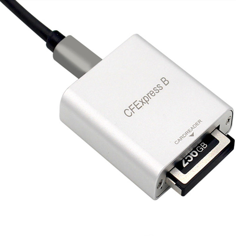 Cfexpress Type B Card Reader Usb3.1 Gen2 10gbps 1dx3 Card Reader Memory Card Adapter with Led Indication Lamp White