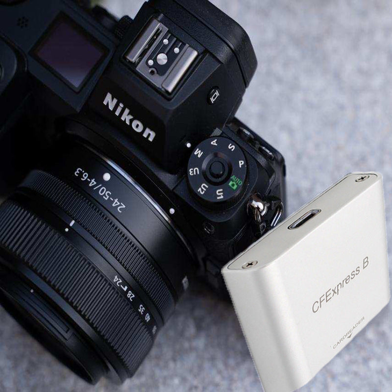 Cfexpress Type B Card Reader Usb3.1 Gen2 10gbps 1dx3 Card Reader Memory Card Adapter with Led Indication Lamp White