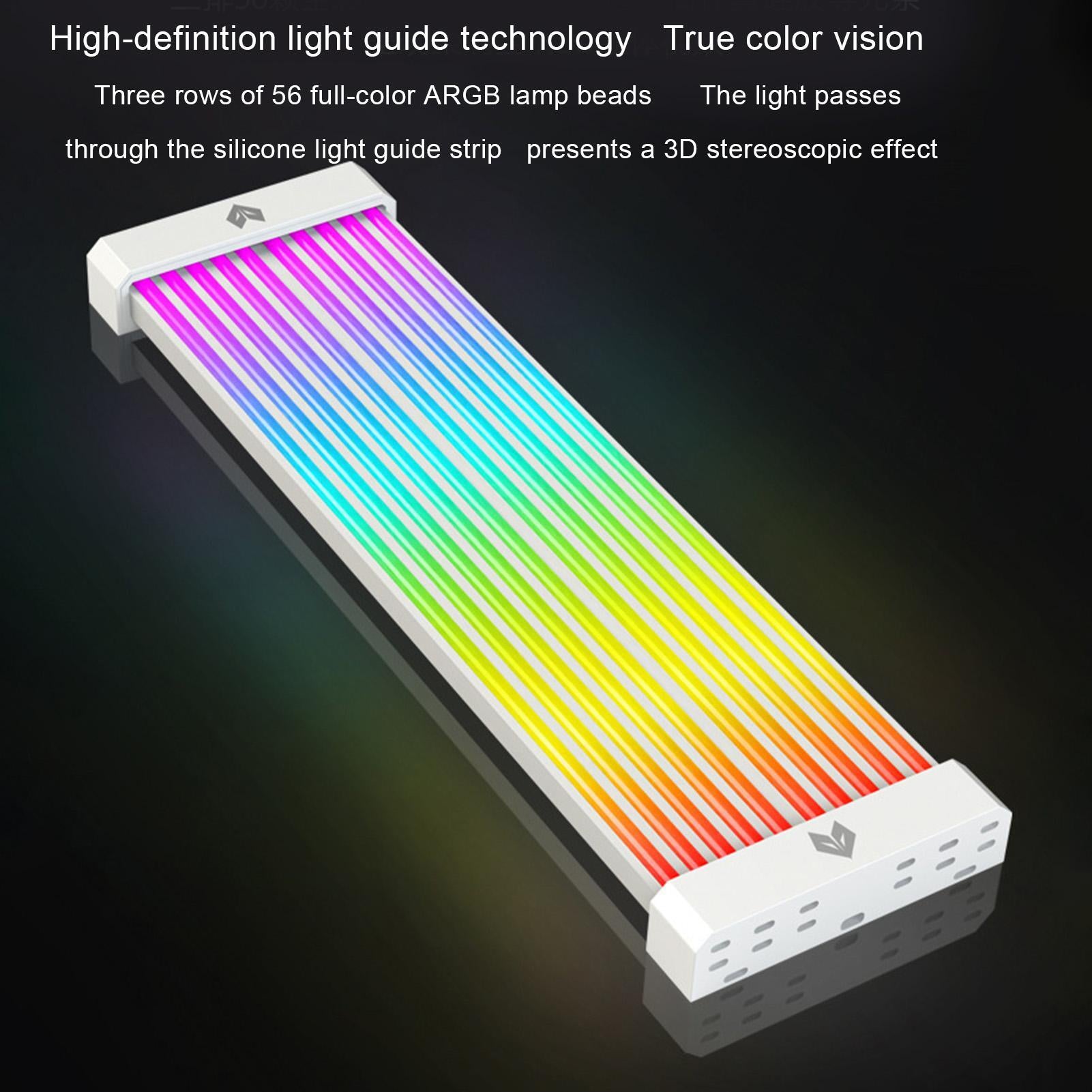 Al200 Flexible Light Bar Argb Neon Line Computer Motherboard Graphics Card Luminous for 24p or 3x8p