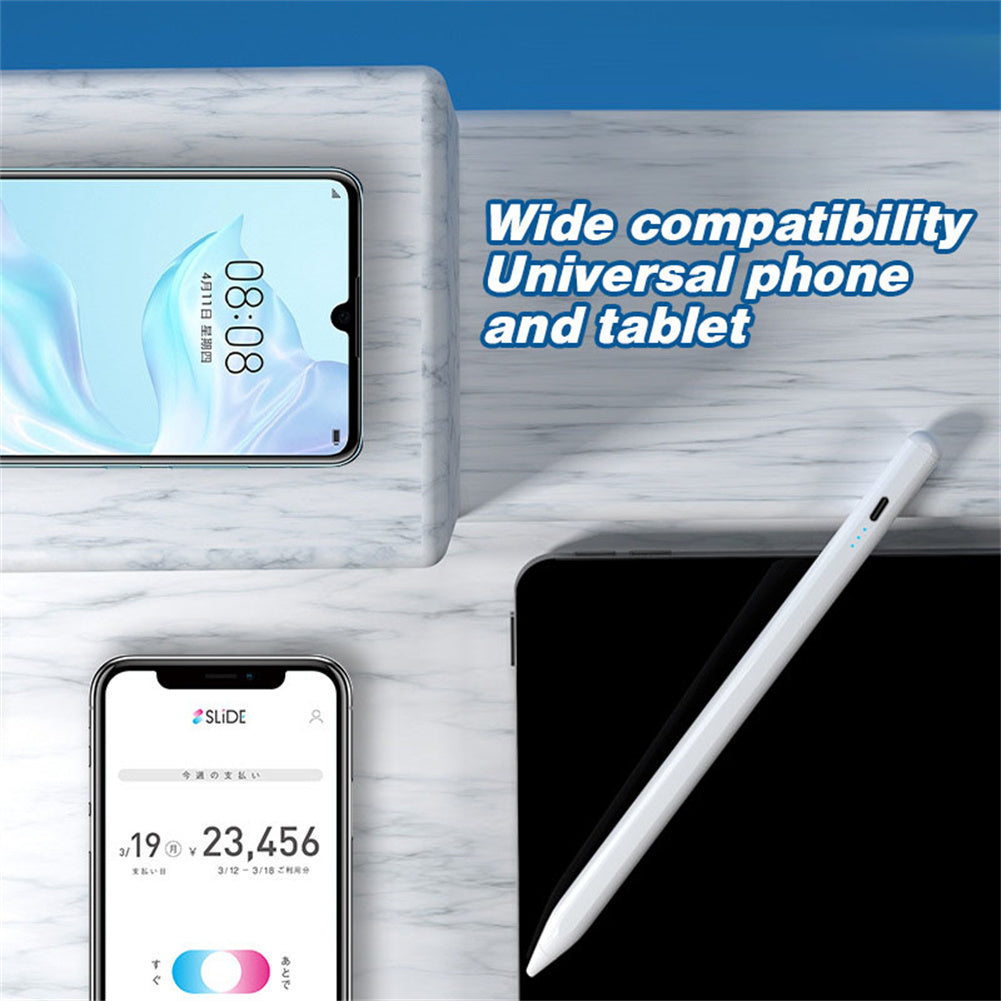 P1 Capacitive Stlus Touch Screen Pen Smart Stylus Compatible For Ipad Tablet Active Universal Drawing Pen White