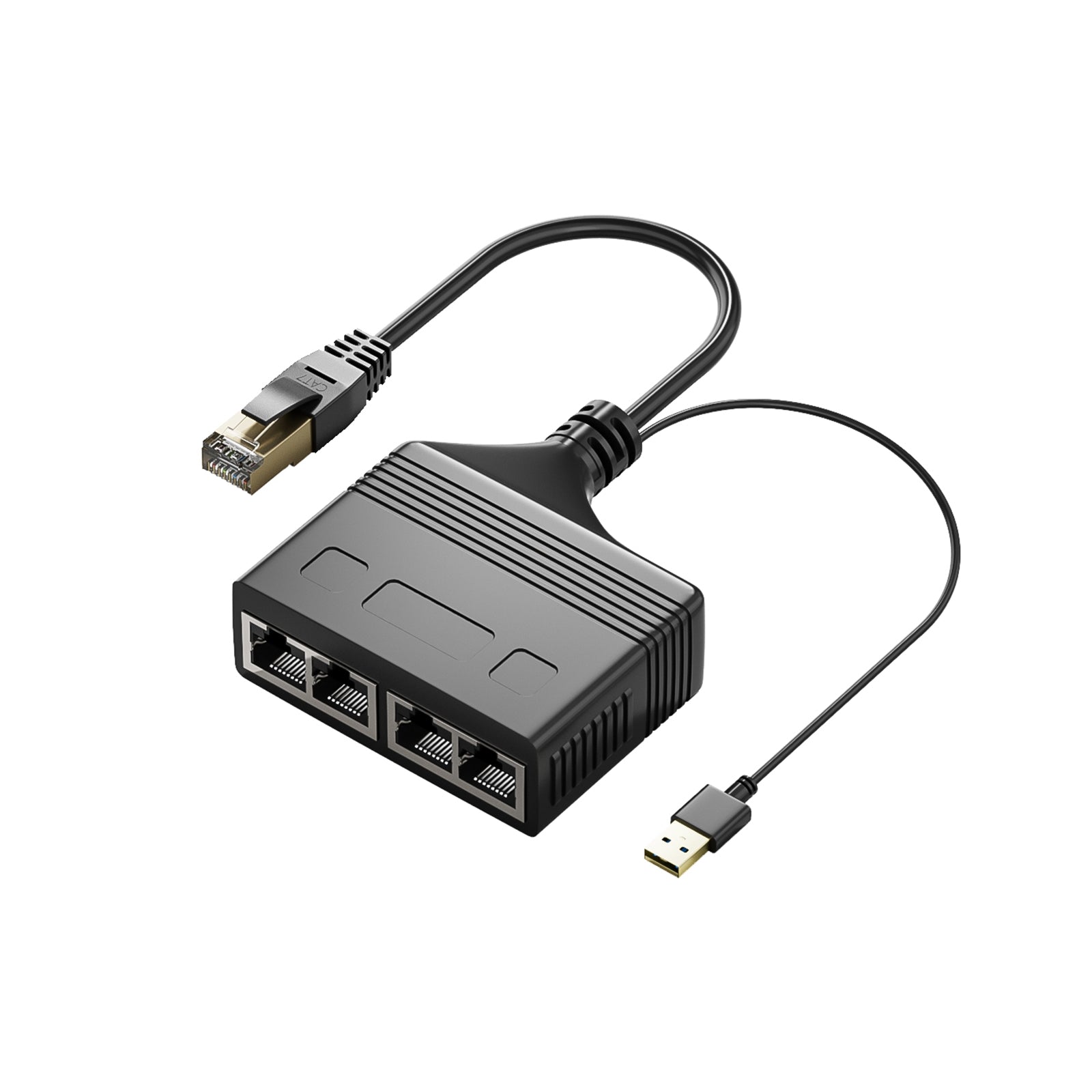 Rj45 Network Splitter Adapter Male 1 To 3 / 1 To 4 100mbps High-speed Lan Interface Network Distributor Adapter Male 1 to 4
