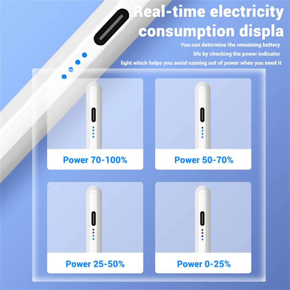 Stylus Pen Faster Charge StylusOne-touch Connection Stylus Pens Universal Stylist Pens For Most Capacitive Touch Screens White