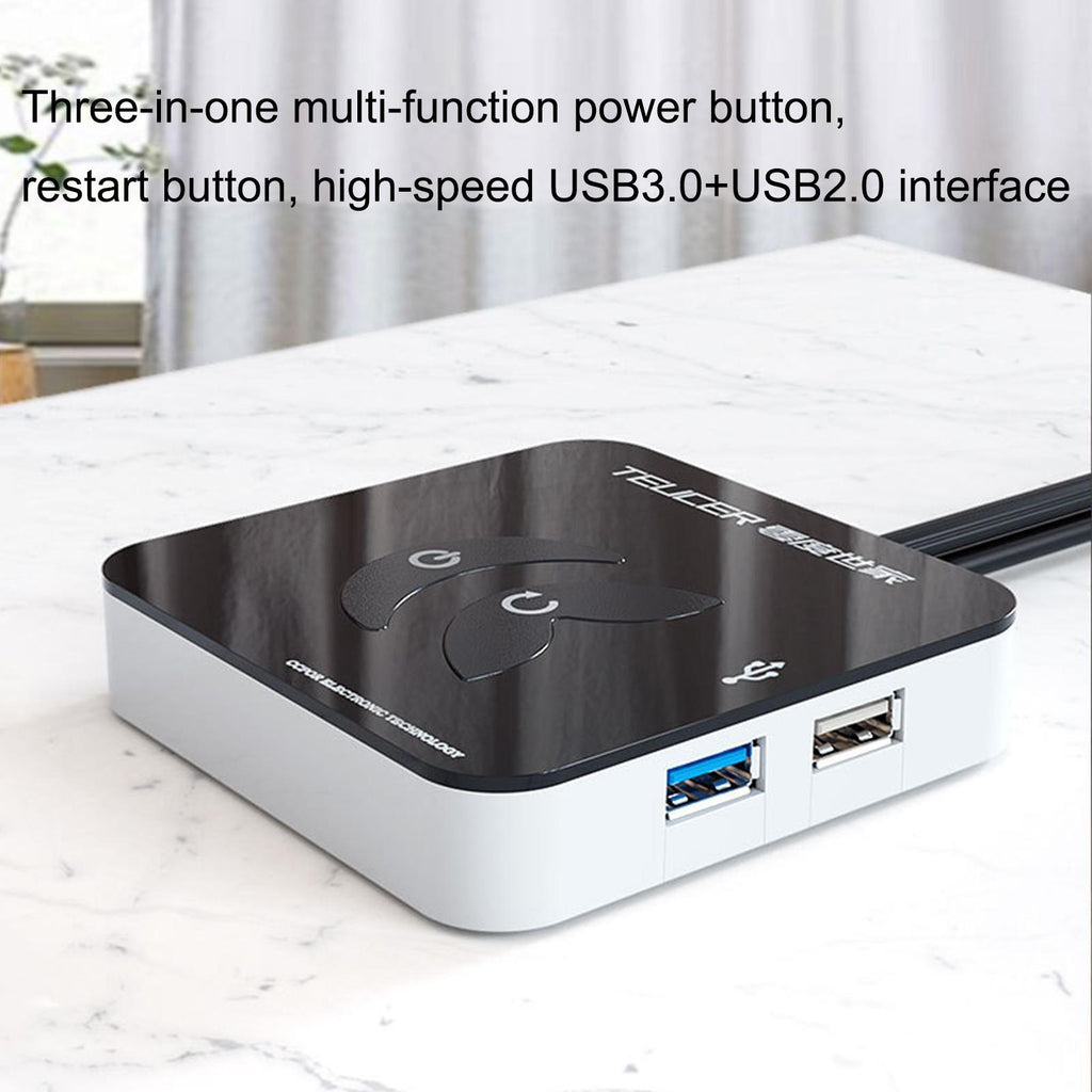 Button Switch Desktop PC Computer Case Power Supply On/Off Reset Push With 113cm/117cm Cable For Home Office Internet Store KG-03
