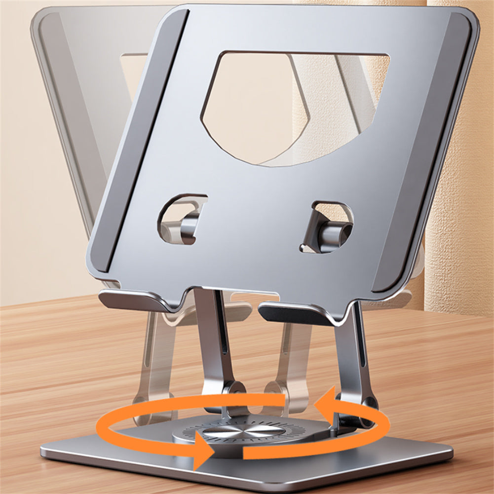 2028 Laptop Stand Aluminum Alloy Computer Riser Adjustable Foldable Laptops Elevator PC Cooling Mount For 4.7-12 Inch Laptop Tablet Phones silver