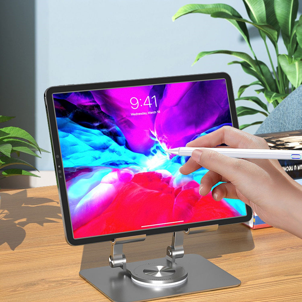 2028 Laptop Stand Aluminum Alloy Computer Riser Adjustable Foldable Laptops Elevator PC Cooling Mount For 4.7-12 Inch Laptop Tablet Phones silver