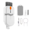 Earbuds Cleaning Kit, Multifunctional Cleaning Pen Kit, With Soft Brush Lens Clean Pen Dust Dryer Computer Cleaning Kit, For Earphones Case Mobile Phones Camera Lens White