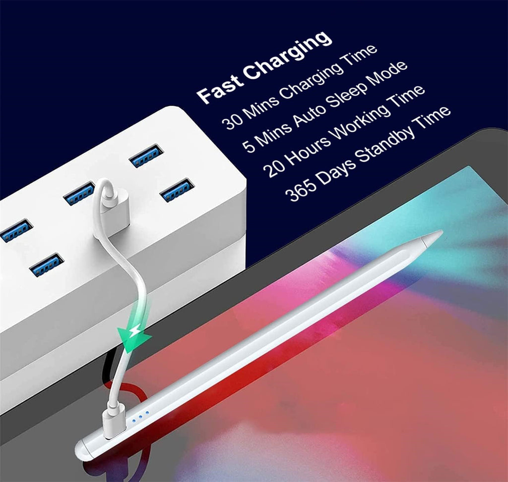 Stylus Pen Fast Charge StylusPens Palm Rejection Magnetic Installation Pens Compatible For IPad IPhone IOS System Three-light pen