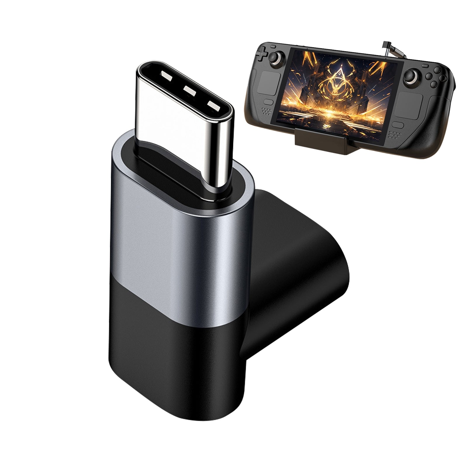 USB C Adapter Connector 100W Power Charger 20Gbps Fast Data Transfer 4K 60HZ Type-C Converter For Tablet Phones light gray