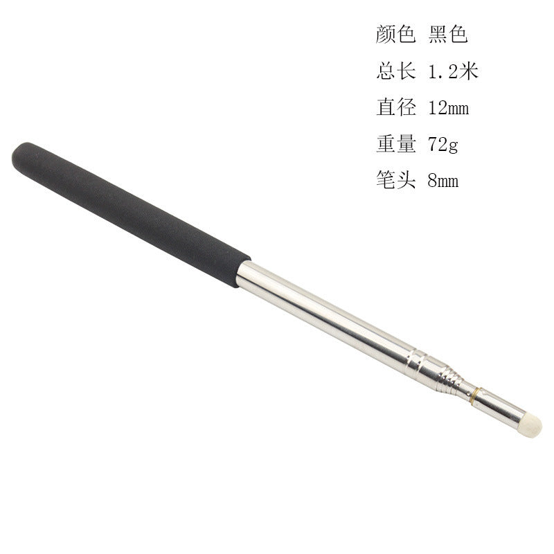 1.2m Stainless steel Electronics Whiteboard Pointer Pen Touch Screen Special-purpose Teacher Pointer Orange_1.2 meters