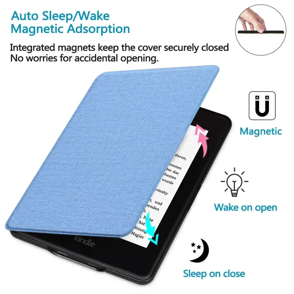 Color: Khaki, Size: nine - Handle Case for Kindle Paperwhite 2022 2021 Pouch 1 2 3 4 5 6 7 8 9 10th 11th Generation 6/6.8 Inch 2019 2018 Protective Cover