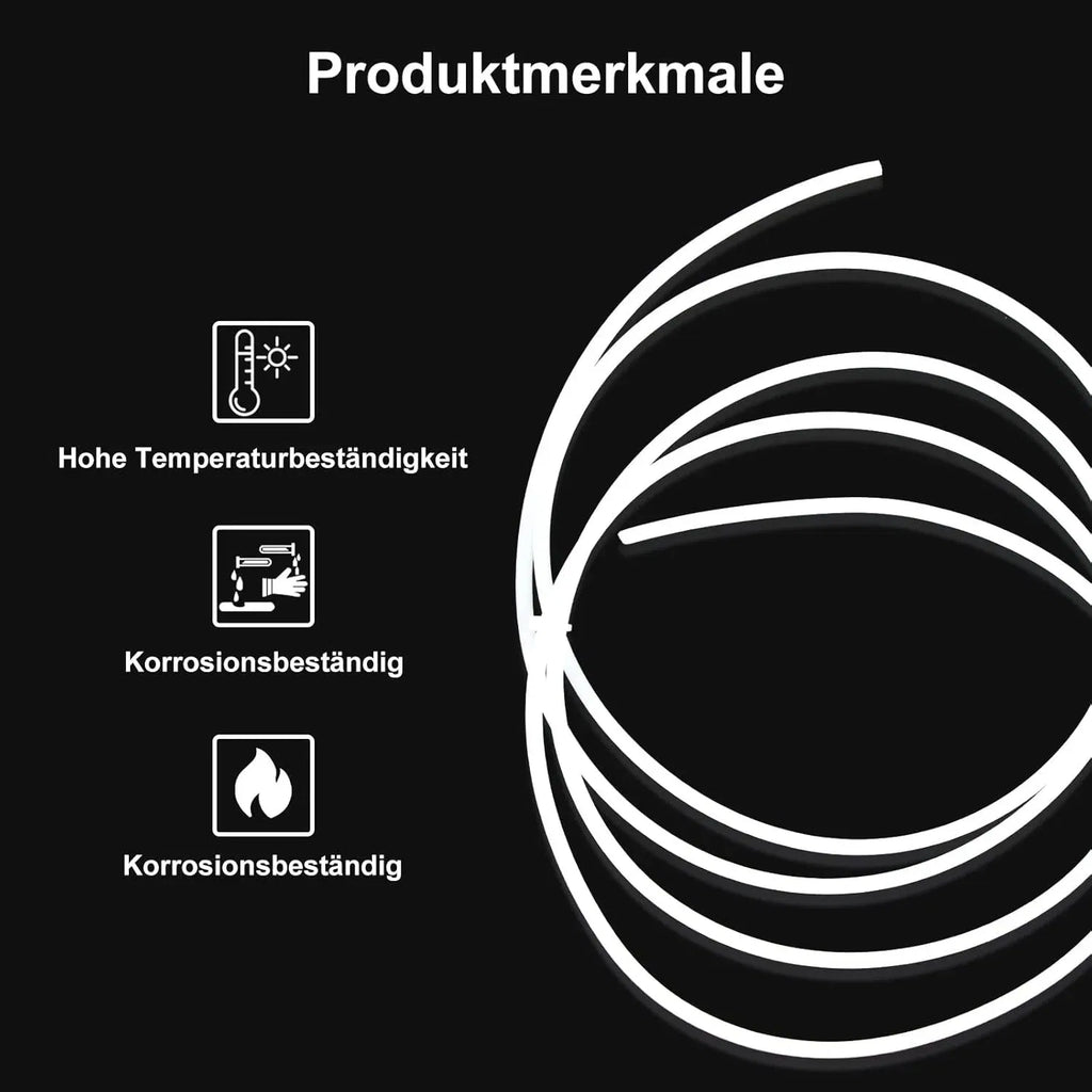 Color: WHITE - Creality 1M 2M 3D Printer PTFE Tube Bowden Tubing Upgrades with 8x PC4-M6/PC4-M10 3D Printer Bowden Tube  for 1.75mm Filament