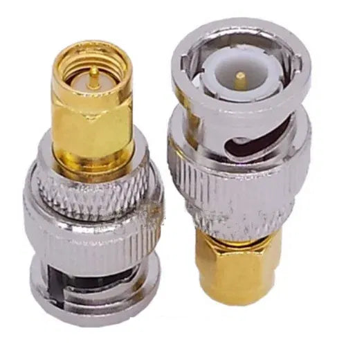 Color: WHITE - Q9 BNC To SMA Adapter SMA Male Female To BNC Male Female Straight  Coaxial RF Connector