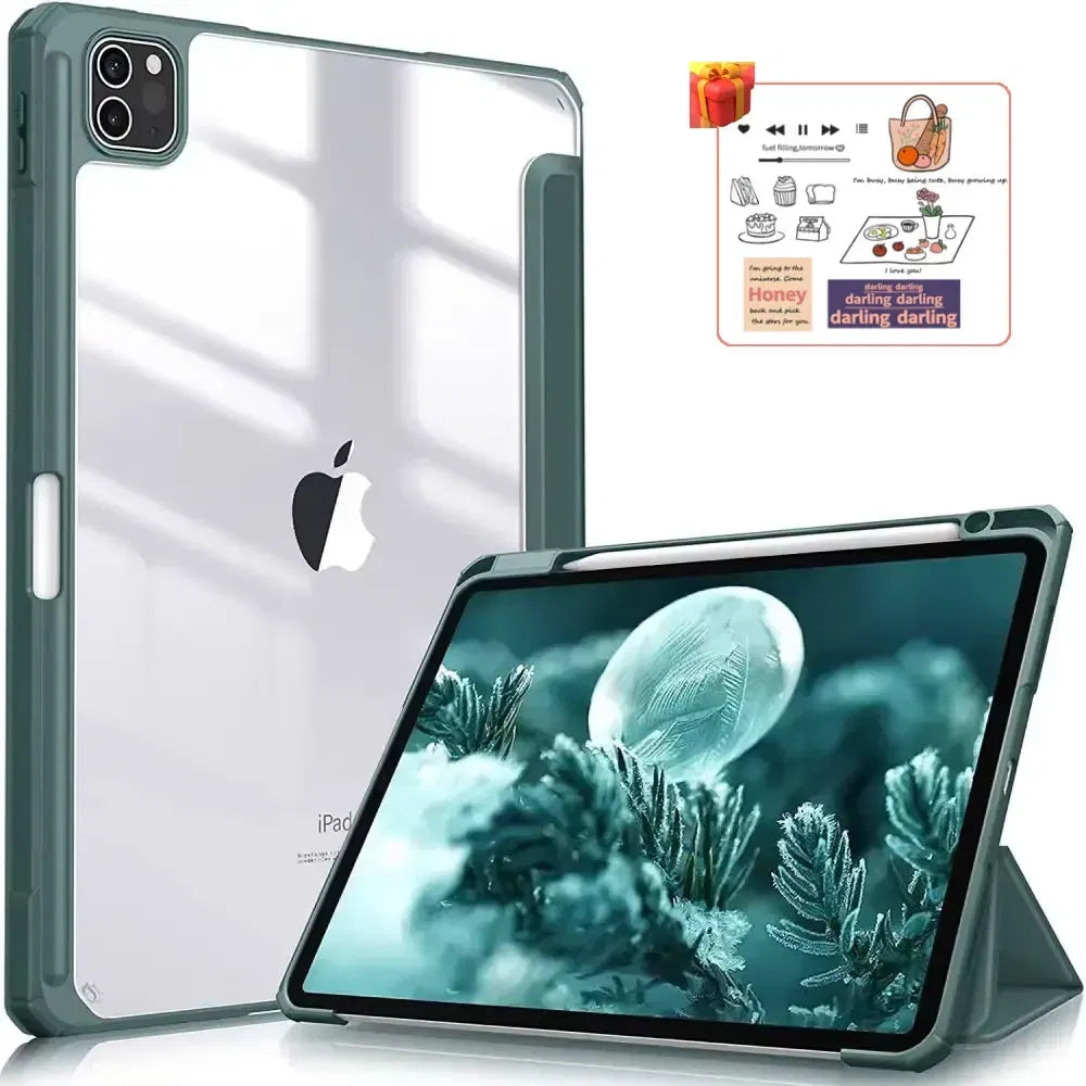 Color: Blue, Size: iPad pro 12.9 - For ipad 10th generation case iPad Air 11 inch M2 Air 6 Air 5 4th 10.9 Pro 11 M4 Air13 M2 mini 7 6 10.2 7 8 9th Pro 11 12.9 case