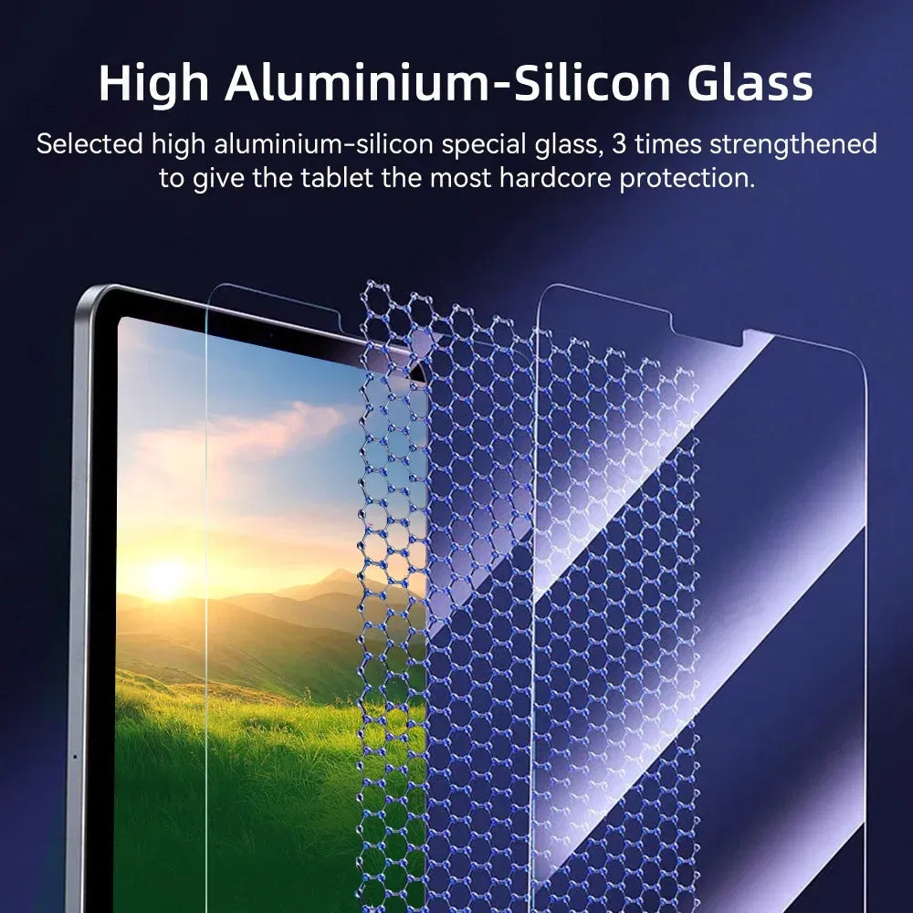 Color: Silver - For iPad Air M2 Tempered Glass Screen Pro 11/13 M4 Protector Film fir for 5/6/7/8/9/10th Gen Air4/5 Mini6 Air3 10.5