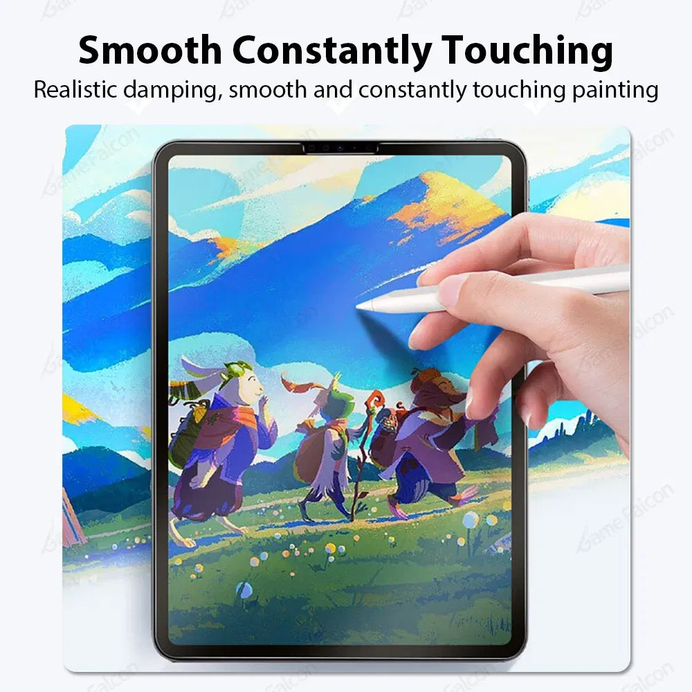 Color: Beige - Like Paper Film For iPad Pro 13 11 12.9 6th M4 M2 10 9 9th 10th Generation 10.9 Air 5 4 3 Mini 6 10.2 Screen Protector Paperfeel