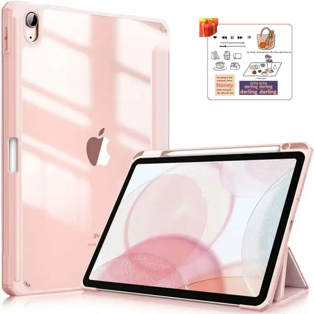 Color: WHITE, Size: EIGHTEEN - For ipad 10th generation case iPad Air 11 inch M2 Air 6 Air 5 4th 10.9 Pro 11 M4 Air13 M2 mini 7 6 10.2 7 8 9th Pro 11 12.9 case
