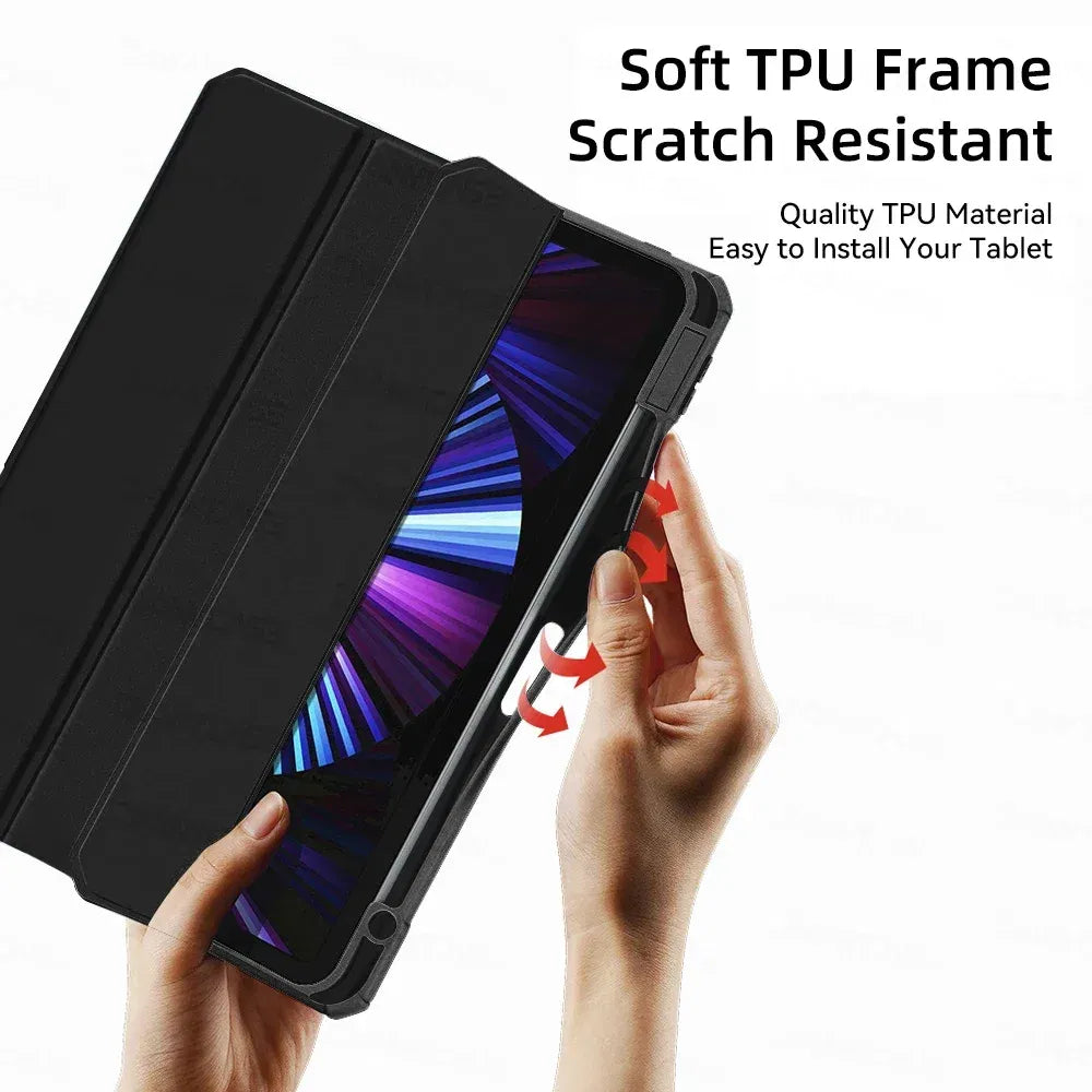 Color: black, Size: FOURTEEN - For ipad 10th generation case iPad Air 11 inch M2 Air 6 Air 5 4th 10.9 Pro 11 M4 Air13 M2 mini 7 6 10.2 7 8 9th Pro 11 12.9 case