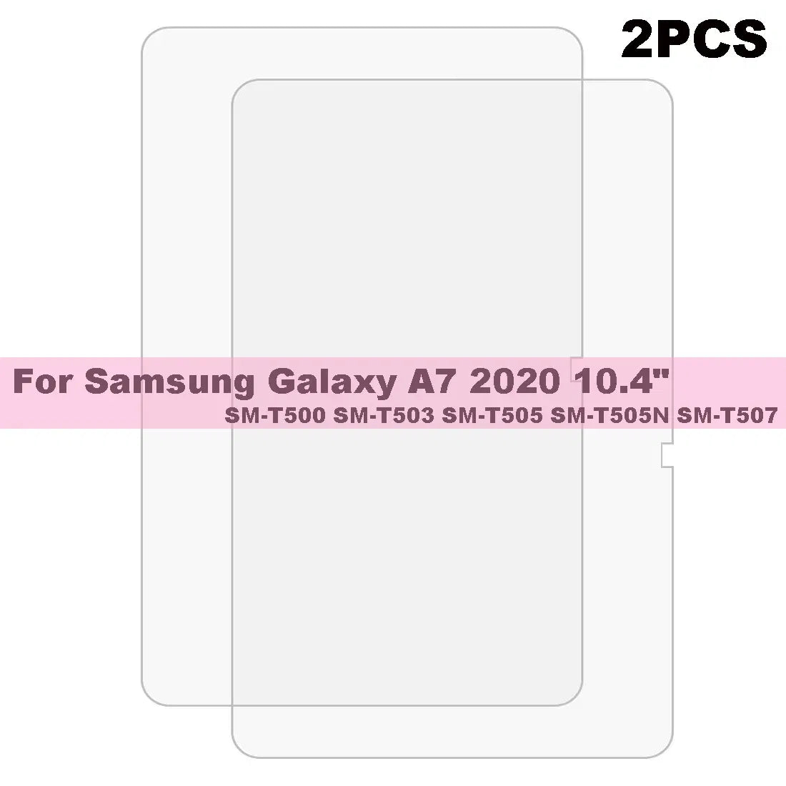 Color: Yellow - 2PCS Screen Protector Tempered Glass For Samsung Galaxy Tab A7 T220 T500 A8 X200 A9 S6 S7 T870 S8 X700 S9 Lite FE Plus Gen Film