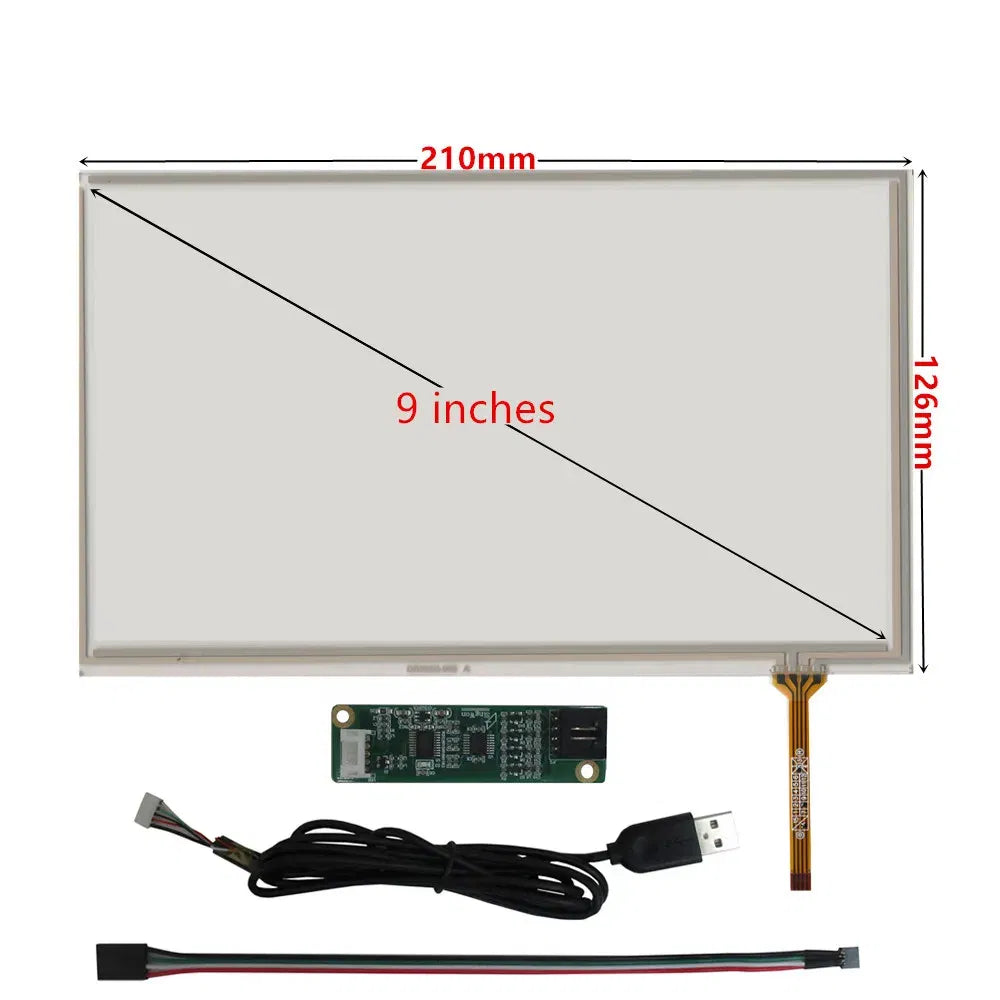 Color: Green - 3.5/4.3/5/6.2/7/8/9/10.1 Inch Raspberry Pi Industrial Equipment PC Car Resistance Digitizer Touch Screen Panel USB Driver Board