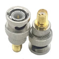 Color: WHITE - Q9 BNC To SMA Adapter SMA Male Female To BNC Male Female Straight  Coaxial RF Connector