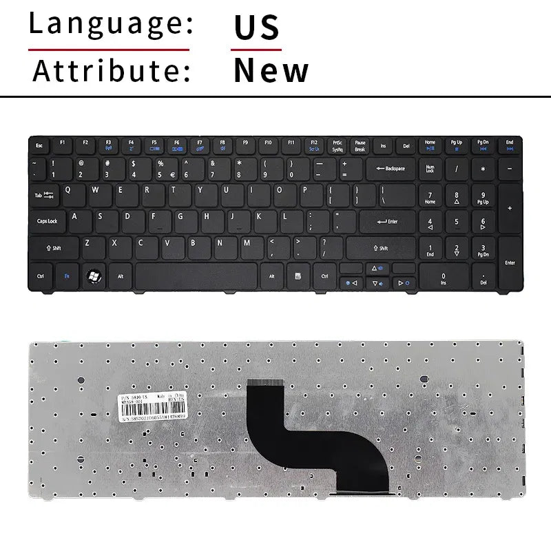 Color: PURPLE, Ships From: CHINA - US/BR/SP Russian Laptop Keyboard for Acer Aspire 5750G 5253 5333 5340 5349 5360 5733 5733Z 5750Z 5750ZG 7745 5749 emachines e644