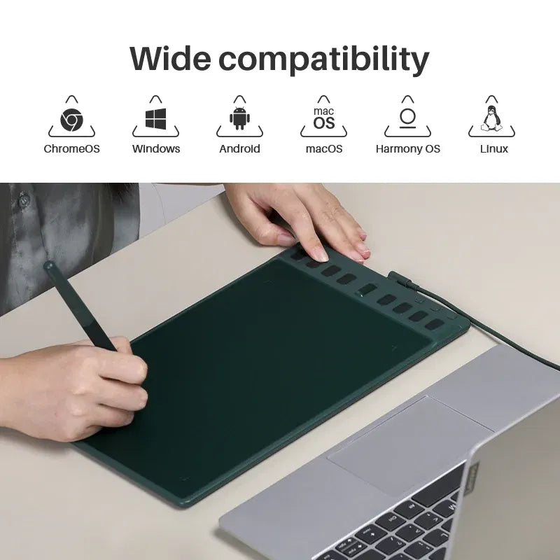 Color: Army Green, Ships From: canada - Huion Inspiroy 2 M H951P Graphics Tablets 8.7x5.4 inch PenTech 3.0 Digital Drawing Pen Tablet 8 Express Keys With 3 Group Key