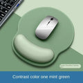 Color: WHITE - Gradient Mouse Pad Comfortable Wrist Support Non Slip Mice Mat Soft Mousepad Wrist Support Computer Silicone mouse pad