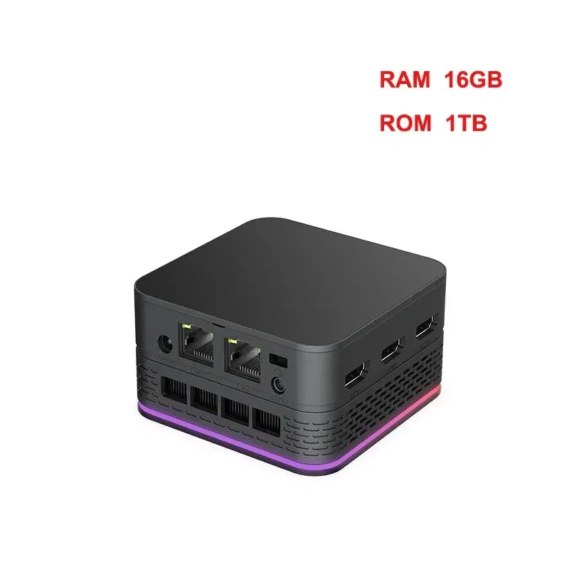 Color: Pink, Ships From: CHINA - Top T9 Plus Quad Core Windows 11 Small Mini PC, Intel Alder Lake N100,16GB LPDDR5 ,256/512GB/1TB SSD, Dual 1000M LAN ,Three HD