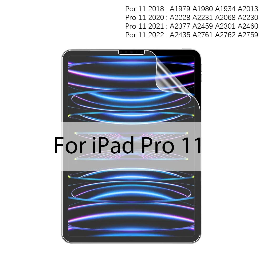 Color: Yellow - Like Paper Film Screen Protector For Ipad Pro 13 12.9 11 2024 10th Generation Air 4 5 9th 8th 7th 10.2 Mini 6 Matte Film Writer
