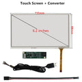 Color: Brown - 3.5/4.3/5/6.2/7/8/9/10.1 Inch Raspberry Pi Industrial Equipment PC Car Resistance Digitizer Touch Screen Panel USB Driver Board