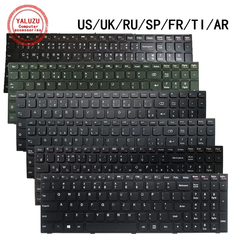 Color: Blue - US/UK/RU/SP/FR/TI/AR Laptop Keyboard For Lenovo G50 G50-30 G50-45 G50-70/AT G50-80 B50 B50-30 B50-45 B50-70 B50-80 Y50C