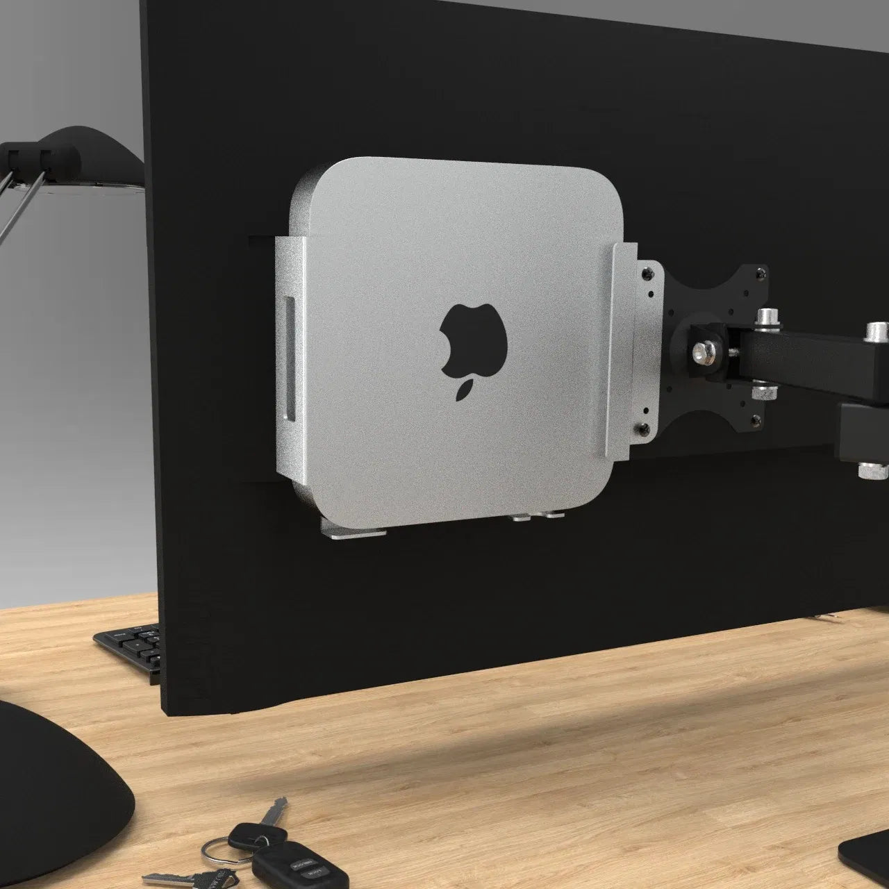 Color: Yellow, Ships From: CHINA - Hang Macmini behind the monitor support monut Macmini under desk vesa extension