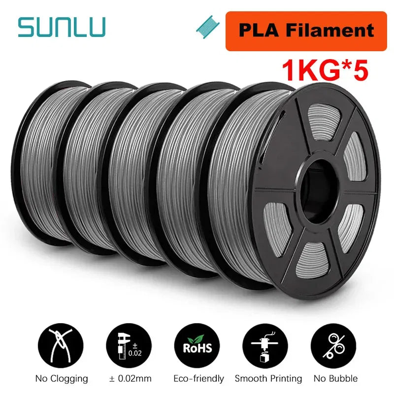 Color: Glowing Yellow, Ships From: CHINA - Top 5KG 3D PLA/PETG/PLA PLUS/Clear Filament 1.75mm 5Roll 1KG 3D Printer Neatly Wound 3D Filament for 3D Printer& 3D Pen