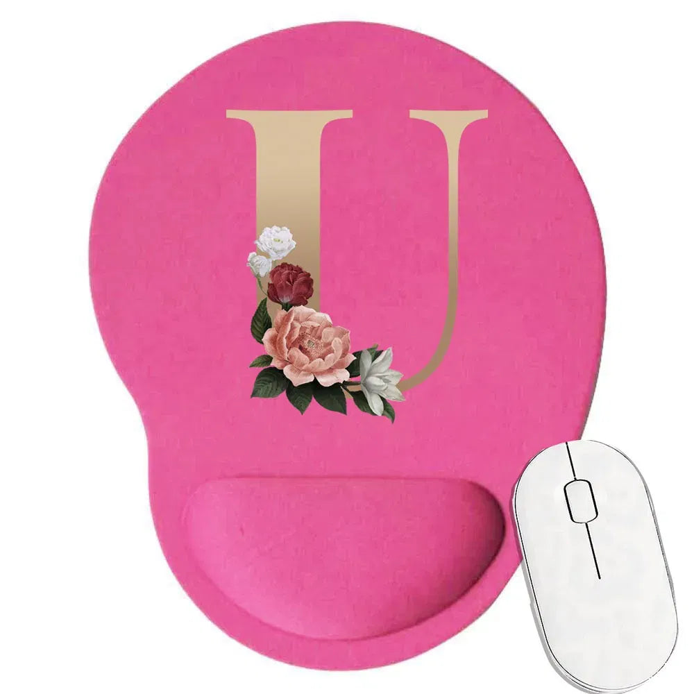 Color: green - Mouse Pad Gaming MousePad Premium Mousepad Speed and Control Desk Pad Pink Mouse Mat High-Grade Desk Mat Gold Letter Series