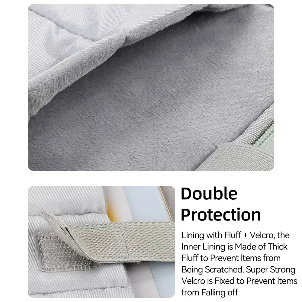 Color: Navy Blue, Size: 12" - Tablet Handbag Case for 10-13 Inch iPad Case Fits iPad Air 10.9 inch iPad Pro 11 M2 iPad 10th Samsung Xiaomi Lenovo Multi Pocket