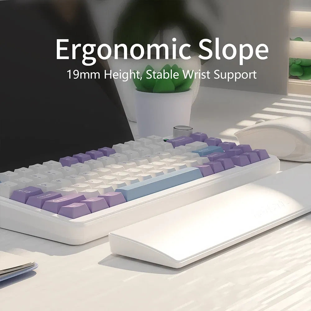 Color: WHITE, Ships From: CHINA - Gaming Keyboard Wrist Rest Pad Ergonometric Memory Foam Anti-Slip Rubber Stable Base Palm Rest 87 Keys Keyboard Hand Support