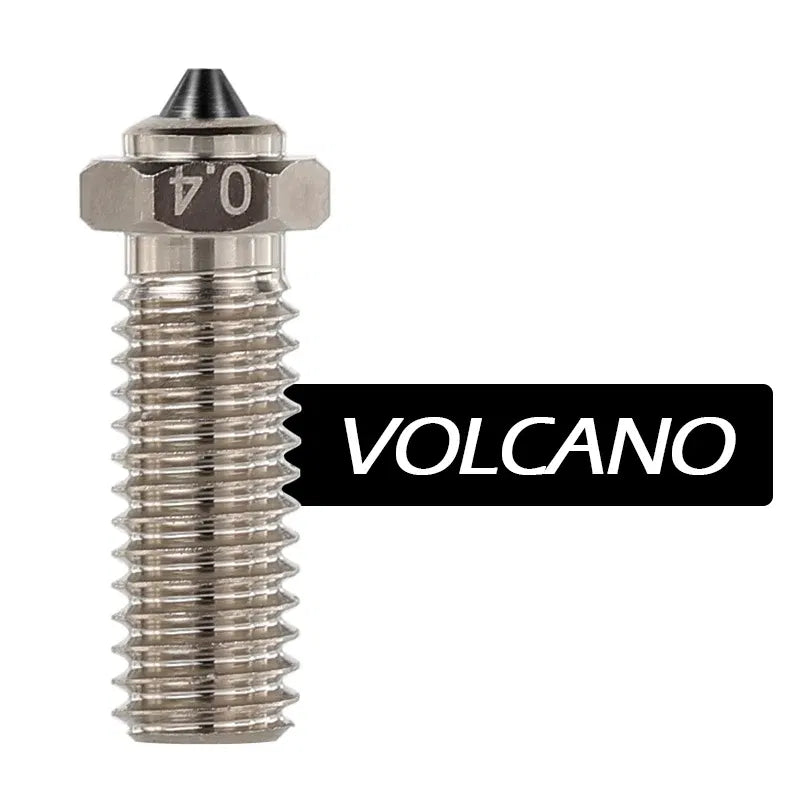 Color: green, Size: 0.4mm - Mellow DLC Hardened Steel & Copper Wear Resistant Bimetal HC Nozzle For V6 / Volcano /Mk8 Hotend Neptune4 K1 Nozzle 3D Printer